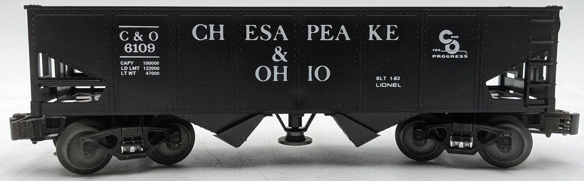 Lionel 6-6109 O Gauge Chesapeake and Ohio Operating Hopper #6109 NIB