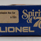 Lionel 6-7601 O Gauge State of Delaware Boxcar LN/Box