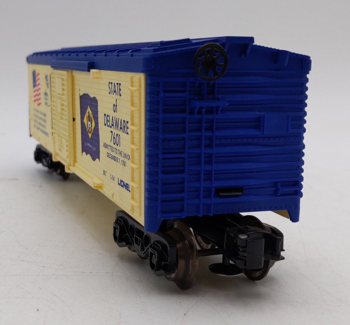 Lionel 6-7601 O Gauge State of Delaware Boxcar LN/Box