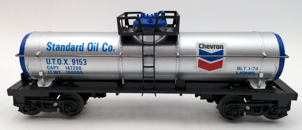 Lionel 6-9153 O Gauge Chevron Single Dome Tank Car EX/Box