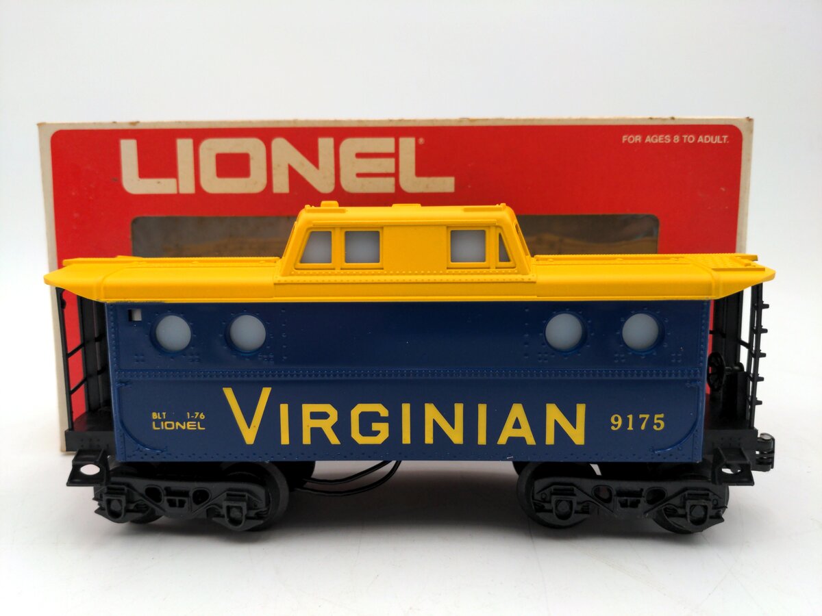 Lionel 6-9175 O Gauge Virginian Illuminated Caboose EX/Box