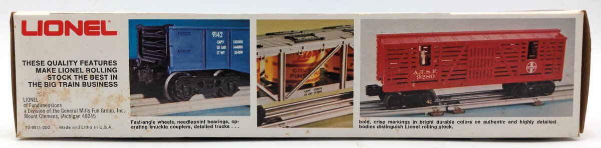 Lionel 6-9280 O Gauge Santa Fe Horse Transport Car NIB
