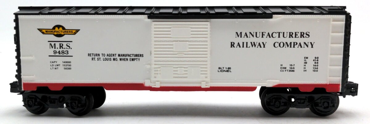 Lionel 6-9483 O Gauge Manufacturers Railway Boxcar #9483 LN/Box