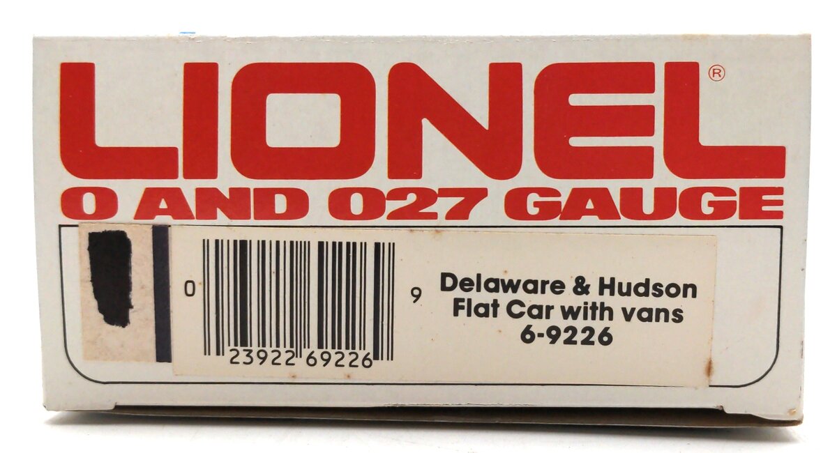 Lionel 6-9226 O Gauge Delaware and Hudson Flatcar with 2 Trailers LN/Box