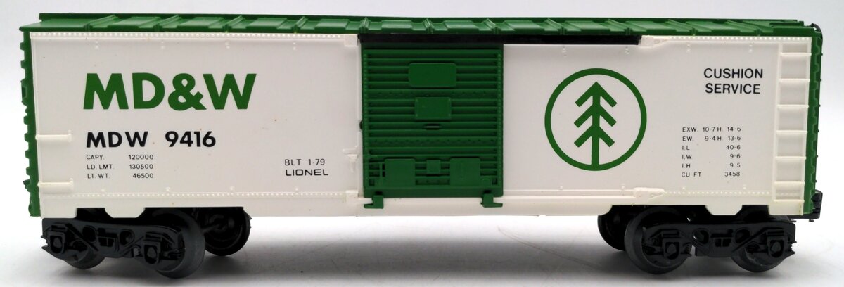 Lionel 6-9416 O Gauge Minnesota, Dakota, & Western Boxcar #9416 NEW