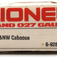 Lionel 6-9289 O Gauge C&NW N5C Lighted Caboose LN/Box