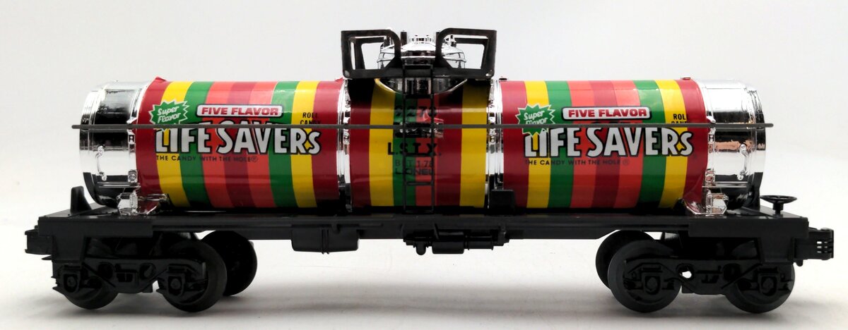 Lionel 6-9278 O Gauge Lifesavers Chrome Plated Single Dome Tank Car VG/Box