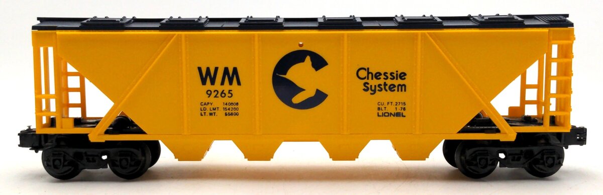 Lionel 6-9265 O Gauge Chessie Covered Hopper #9265 LN/Box