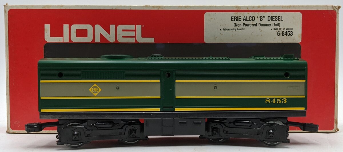 Lionel 6-8453 O Gauge Erie Alco Non-Powered B-Unit Diesel Locomotive #8453 NIB