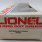 Lionel 6-5705 O Gauge Ball Glass Jars Woodside Reefer EX/Box