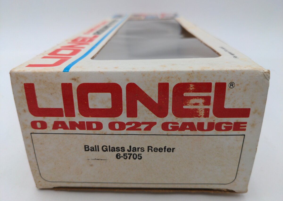 Lionel 6-5705 O Gauge Ball Glass Jars Woodside Reefer EX/Box
