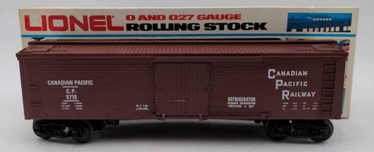 Lionel 6-5710 O Gauge Canadian Pacific Reefer #5710 EX/Box