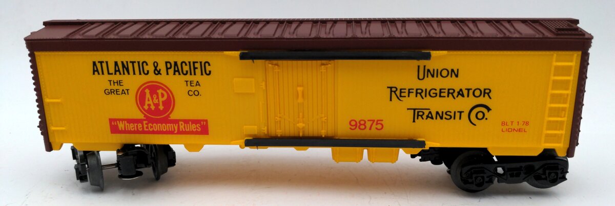 Lionel 6-9875 O Atlantic and Pacific Billboard Reefer Car #9875 EX/Box