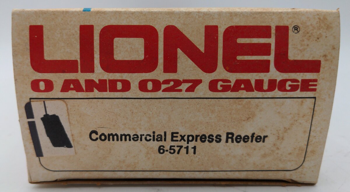Lionel 6-5711 O Gauge Commercial Express Woodside Reefer Car EX/Box