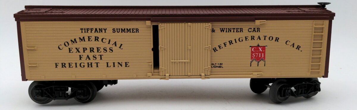 Lionel 6-5711 O Gauge Commercial Express Woodside Reefer Car EX/Box