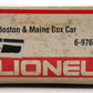Lionel 6-9768 O Gauge Boston & Maine Boxcar EX/Box