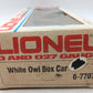 Lionel 6-7707 O Gauge White Owl Cigar Boxcar EX/Box