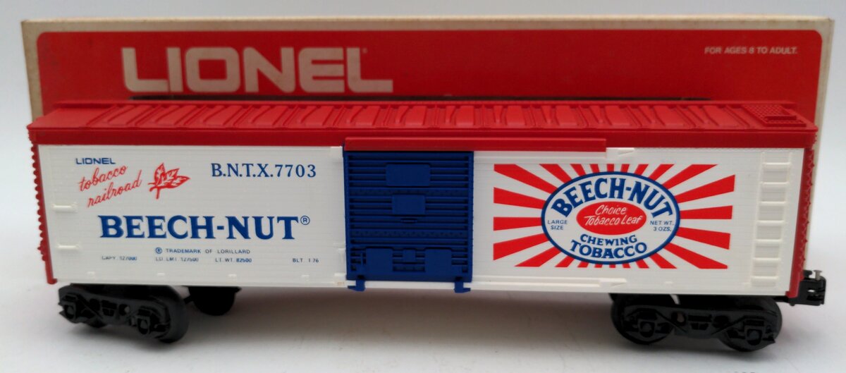 Lionel 6-7703 O Gauge Beechnut Billboard Reefer Car #7703 EX/Box