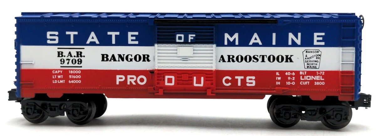 Lionel 6-9709 O Gauge State of Maine Box Car LN