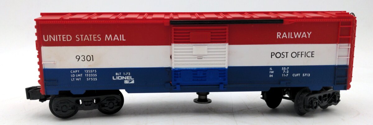Lionel 6-9301 O Gauge US Mail Operating Boxcar #9301 - Without Mailbag VG/Box
