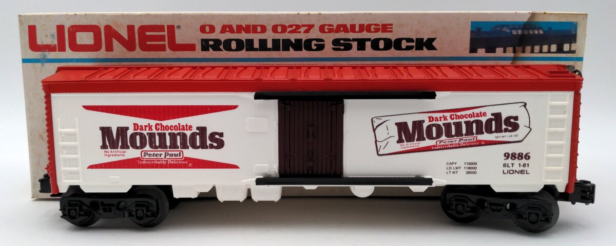 Lionel 6-9886 O Gauge Mounds Billboard Reefer Car EX/Box