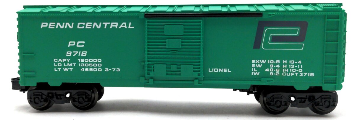 Lionel 6-9716 O Gauge Penn Central Boxcar VG/Box