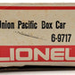 Lionel 6-9717 O Gauge Union Pacific Boxcar #9717 LN/Box
