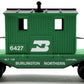Lionel 6-6427 O Gauge Burlington Northern Maintenance Caboose VG/Box