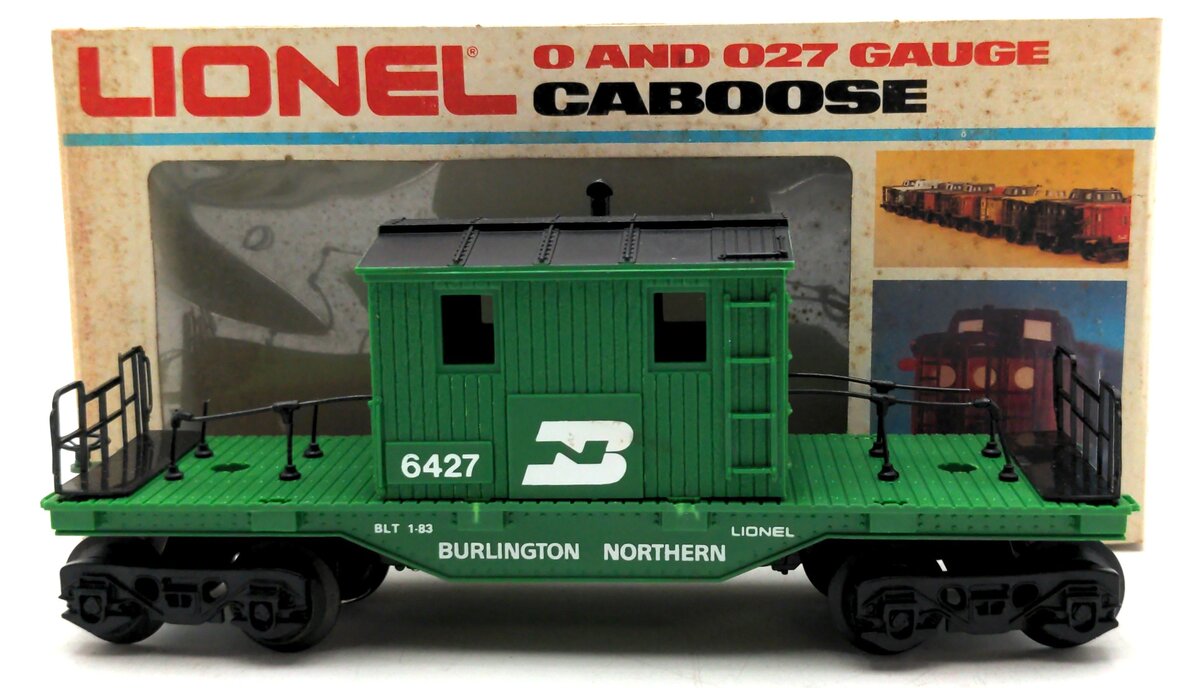 Lionel 6-6427 O Gauge Burlington Northern Maintenance Caboose VG/Box