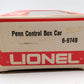 Lionel 6-9749 O Gauge Penn Central Boxcar #9749 EX/Box