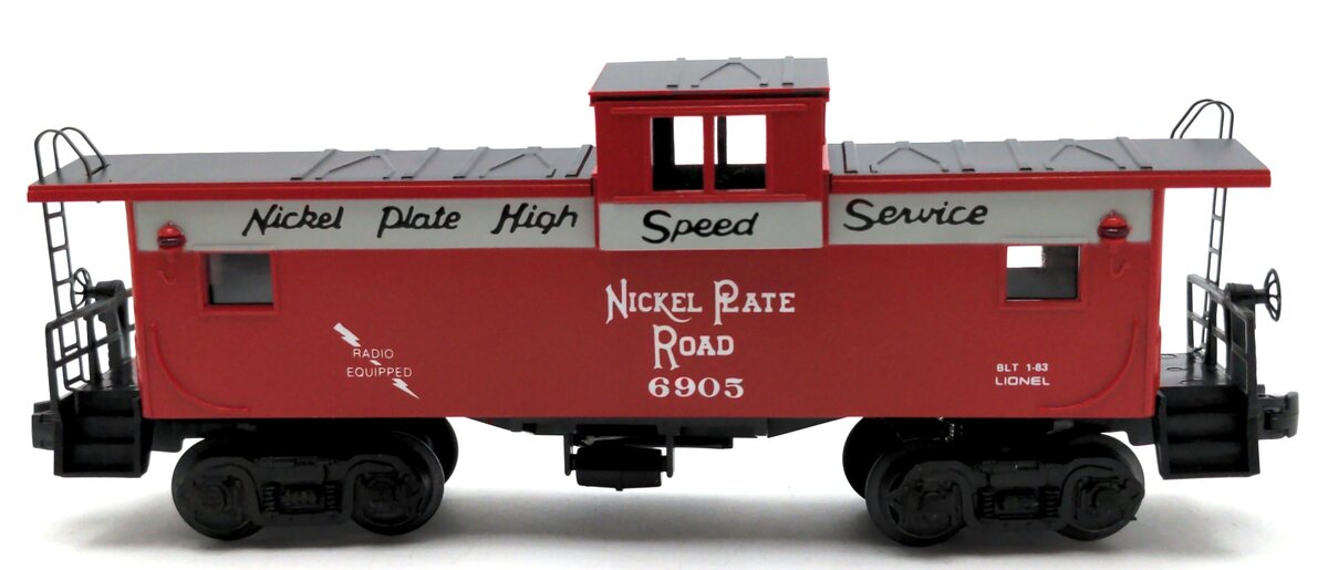 Lionel 6-6905 O Gauge Nickel Plate Road Illuminated Extended Vision Caboose NIB