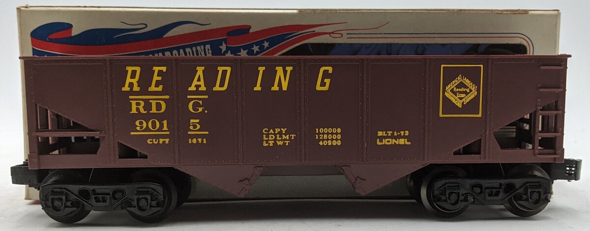 Lionel 6-9015 O Gauge Reading 2-Bay Hopper VG/Box