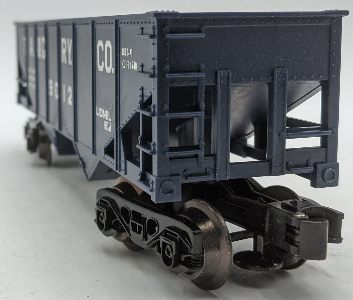 Lionel 6-9012 O Gauge Tennessee Alabama & Georgia Blue 2-Bay Hopper NIB