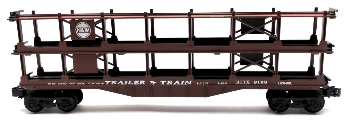 Lionel 6-9129 O Gauge Norfolk & Western Auto Carrier LN/Box
