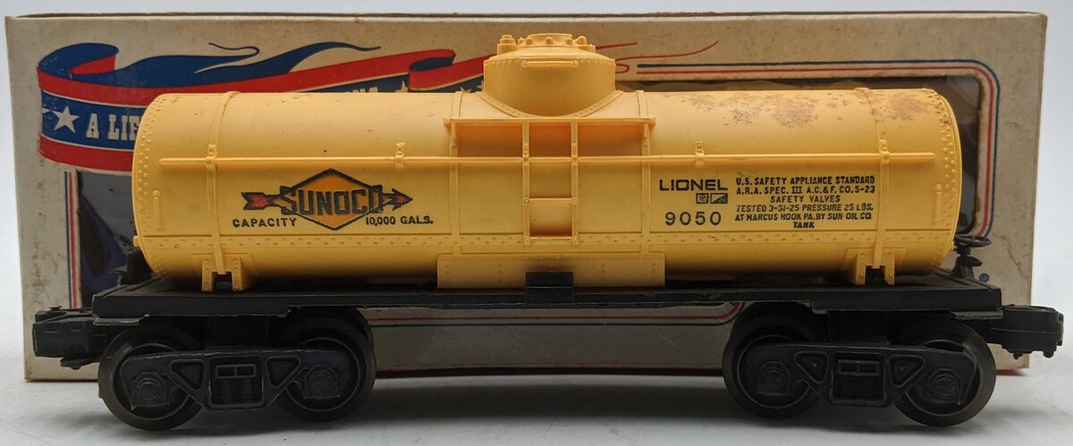 Lionel 6-9050 O Gauge Sunoco Single Dome Tank Car VG/Box