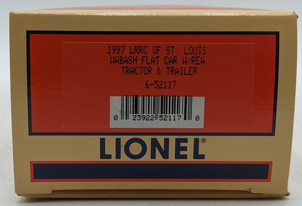Lionel 6-52117 O Gauge St. Louis LRRC Wabash Flatcar NIB