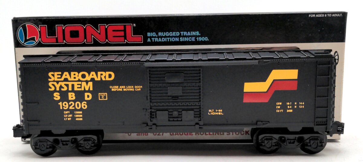 Lionel 6-19206 O Gauge Seaboard System Boxcar LN/Box