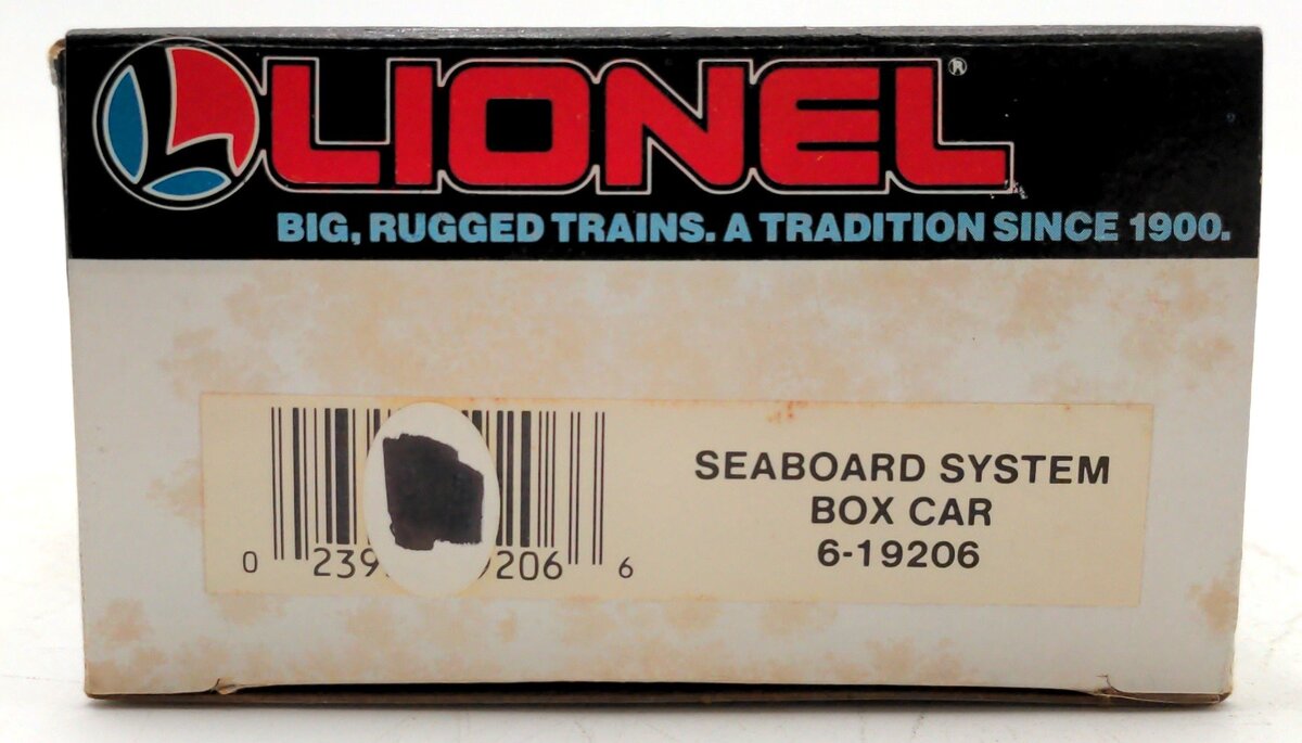 Lionel 6-19206 O Gauge Seaboard System Boxcar LN/Box