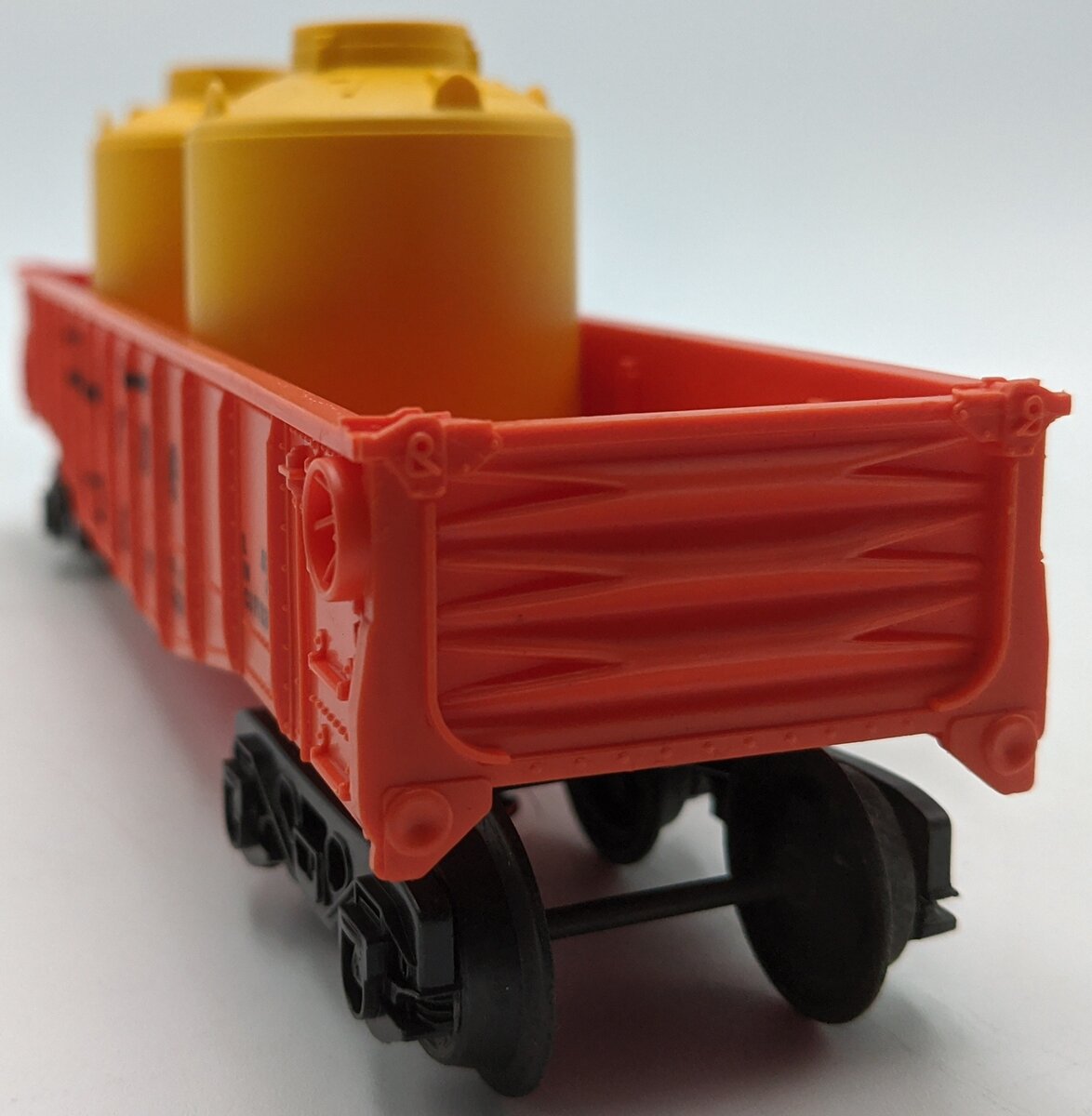 Lionel 6-9131 O Gauge Denver and Rio Grande Western Long Gondola with Cannisters VG/Box
