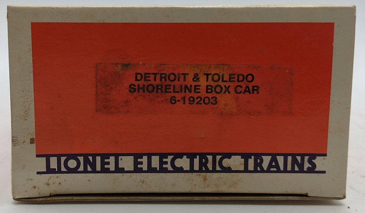 Lionel 6-19203 O Gauge Detroit & Toledo Shoreline Box Car NIB