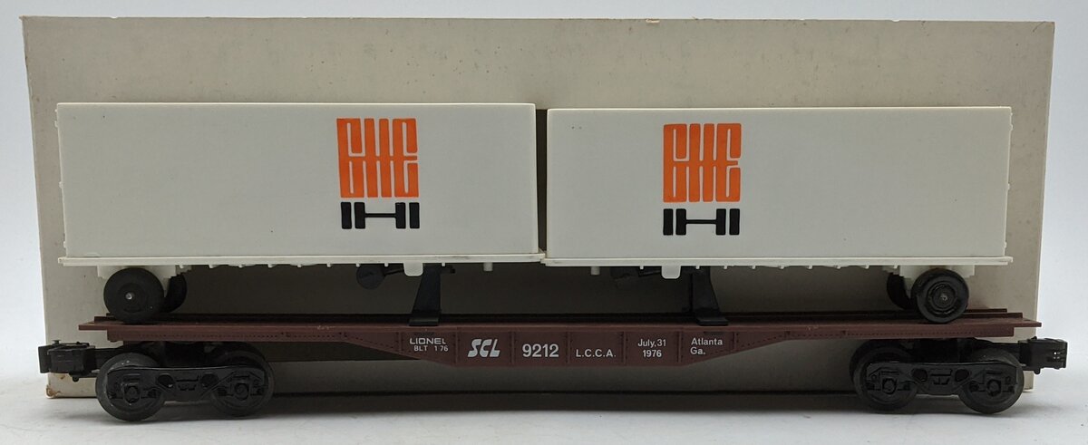 Lionel 6-9212 O Gauge LCCA Seaboard Coast Lines Flatcar w/Vans NIB