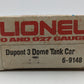 Lionel 6-9148 O Gauge DuPont Triple Dome Tank Car #9148 LN/Box