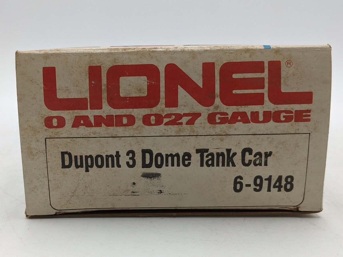 Lionel 6-9148 O Gauge DuPont Triple Dome Tank Car #9148 LN/Box