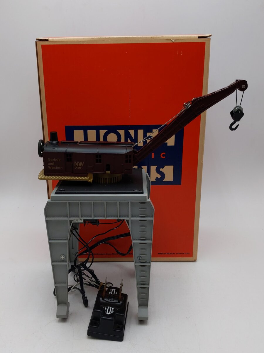 Lionel 6-2316 O Norfolk & Western Operating Gantry Crane EX/Box