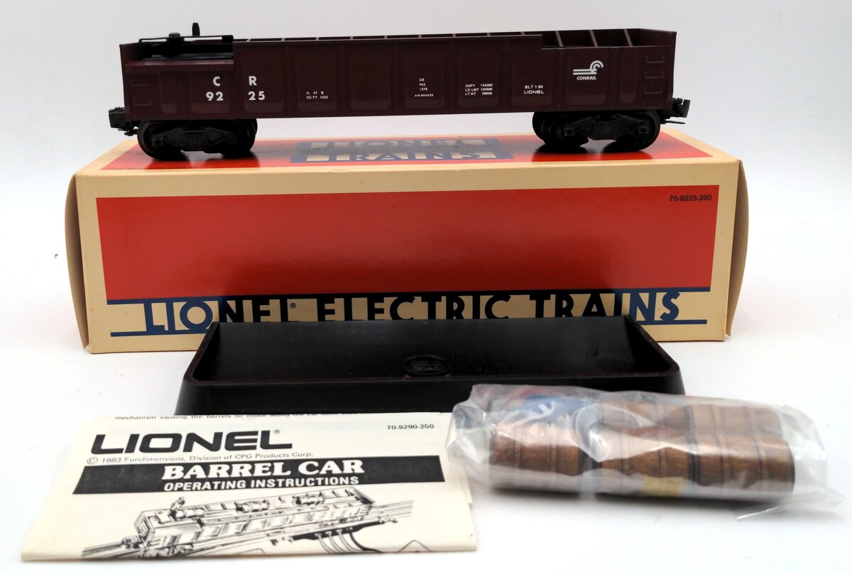 Lionel 6-9225 O Gauge Conrail Operating Barrel Car #9225 LN/Box