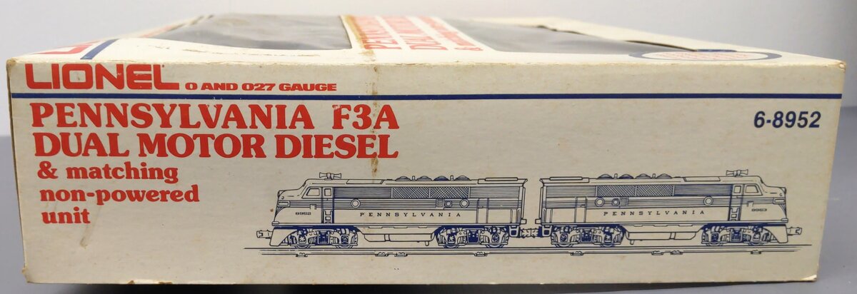 Lionel 6-8952 O Gauge Pennsylvania F-3 AA Diesel Locomotive Set EX/Box