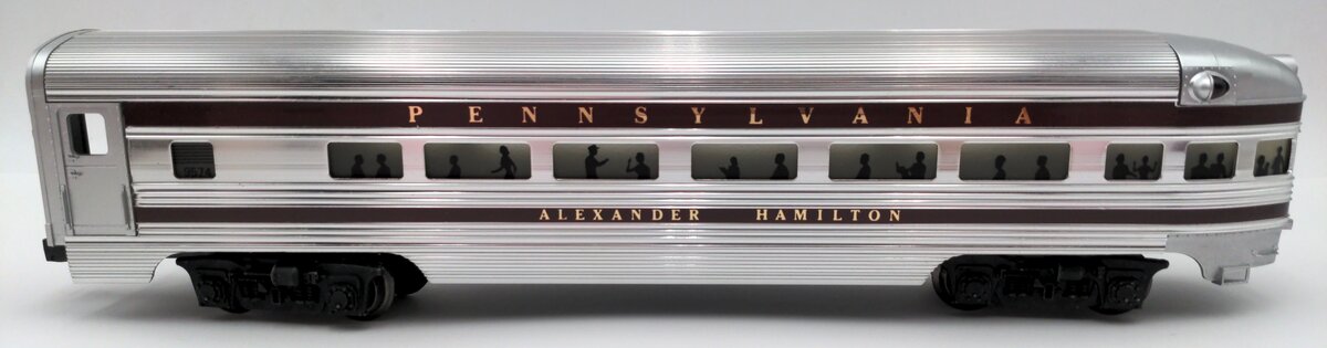Lionel 6-9574 O Gauge Pennsylvania "Alexander Hamilton" Aluminum Observation Car EX/Box