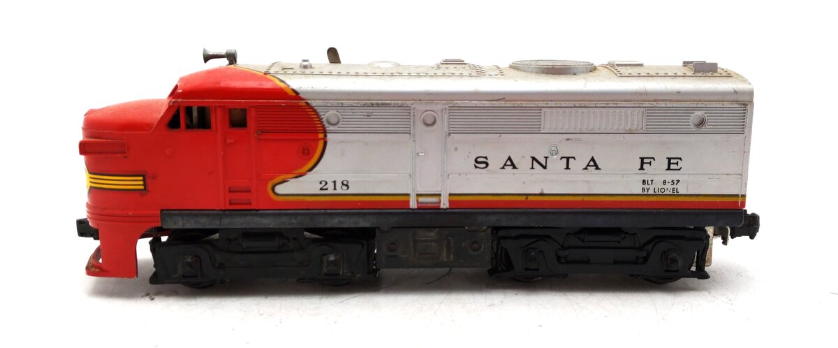 Lionel 218 Vintage O Santa Fe Alco Powered A Diesel Locomotive VG