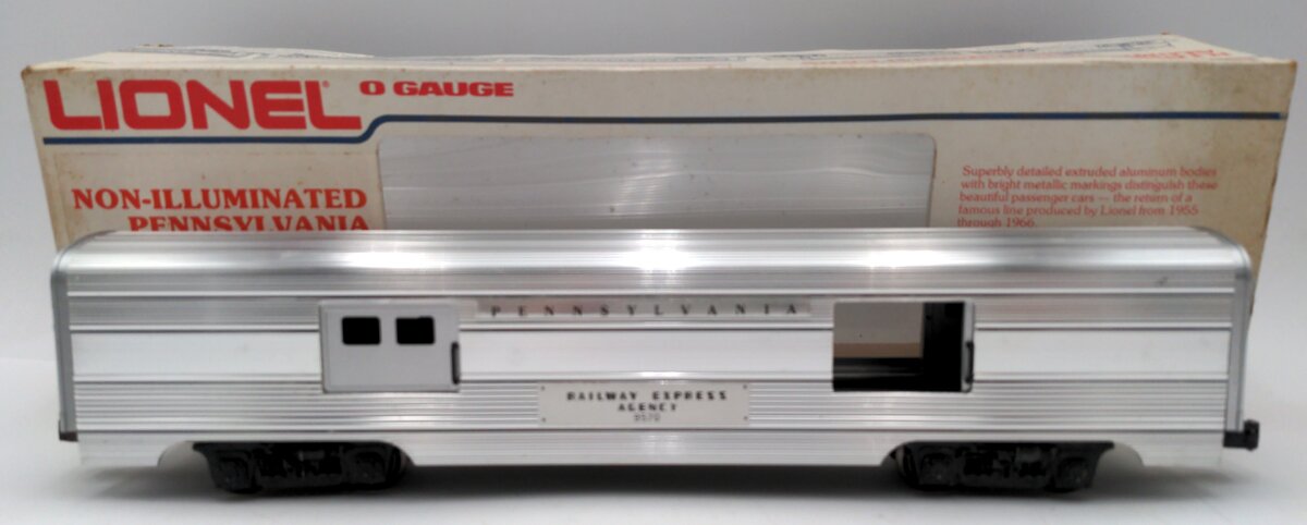Lionel 6-9570 O Gauge Pennsylvania Railway Express Aluminum Baggage Car EX/Box