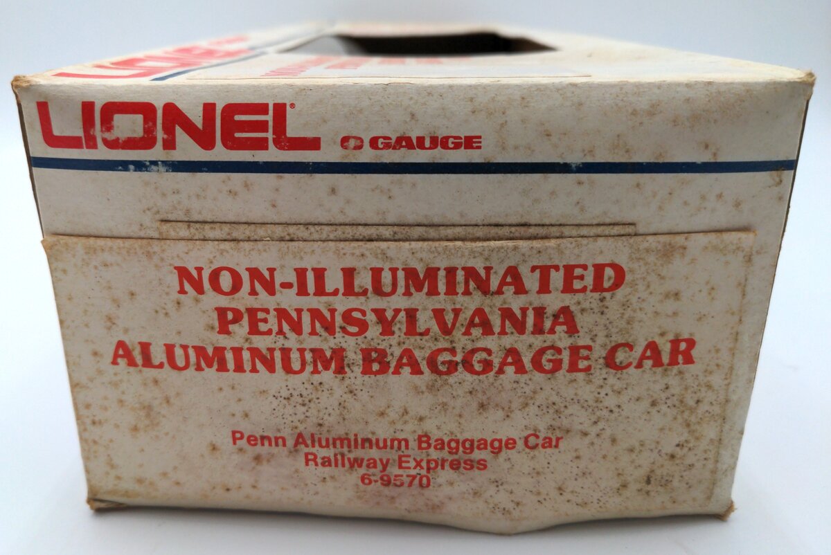 Lionel 6-9570 O Gauge Pennsylvania Railway Express Aluminum Baggage Car EX/Box